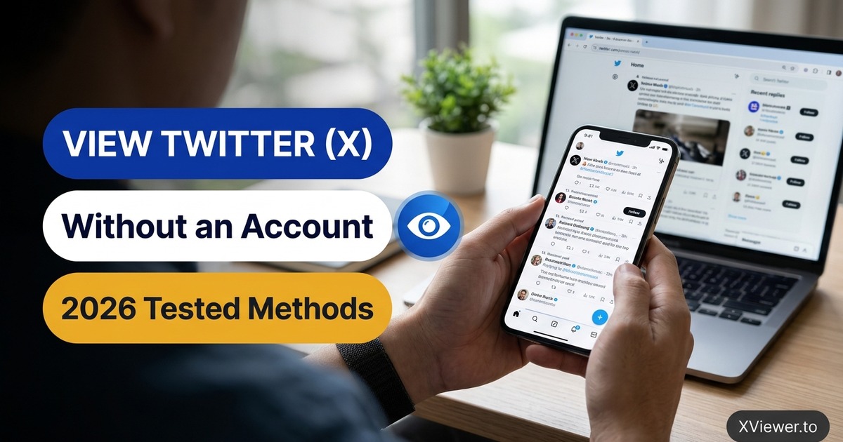 How to View Twitter (X) Without an Account in 2026